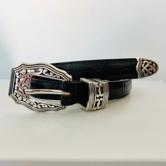 Brighton Italian Croco Leather Belt NWOT - Picture 2 of 6